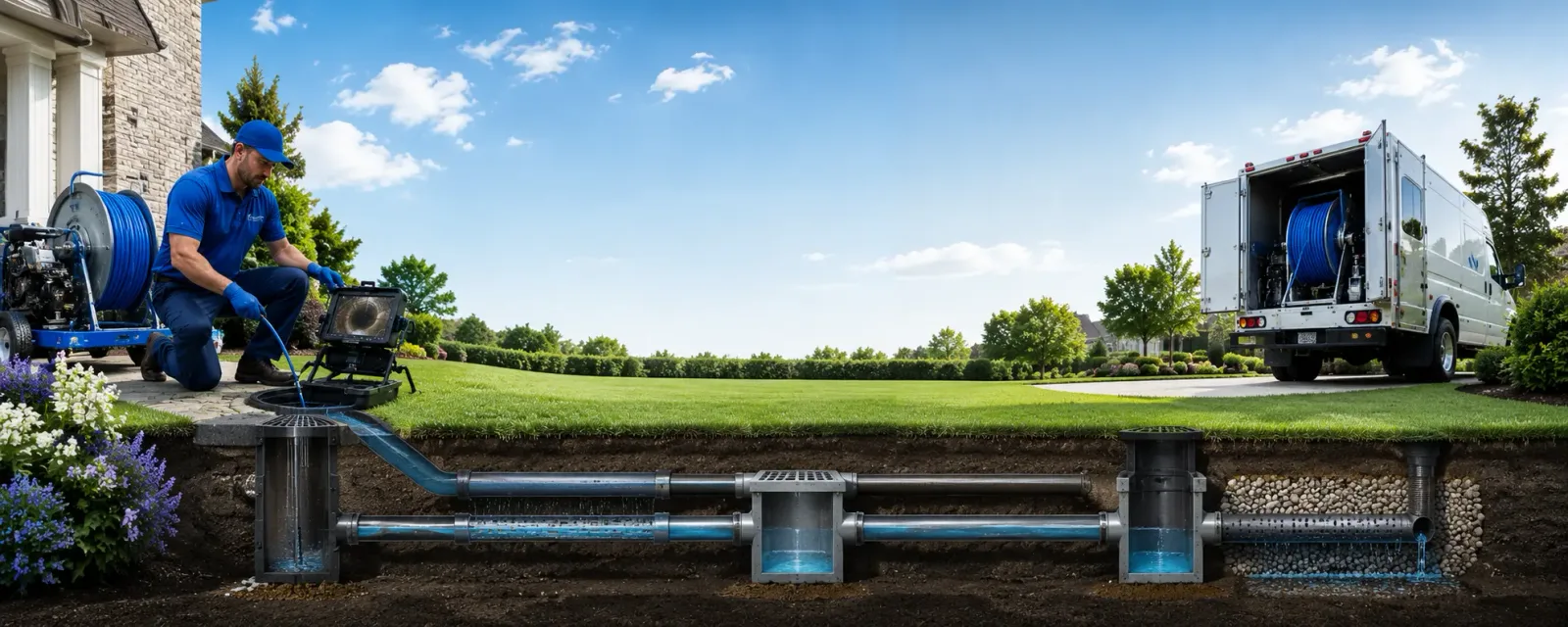 Outdoor drain cleaning information for North Middletown, KY